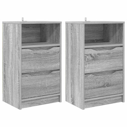 vidaXL Nachttische 2 pcs Graues Sonoma 40 x 30 x 467 cm Holzwerkstoff