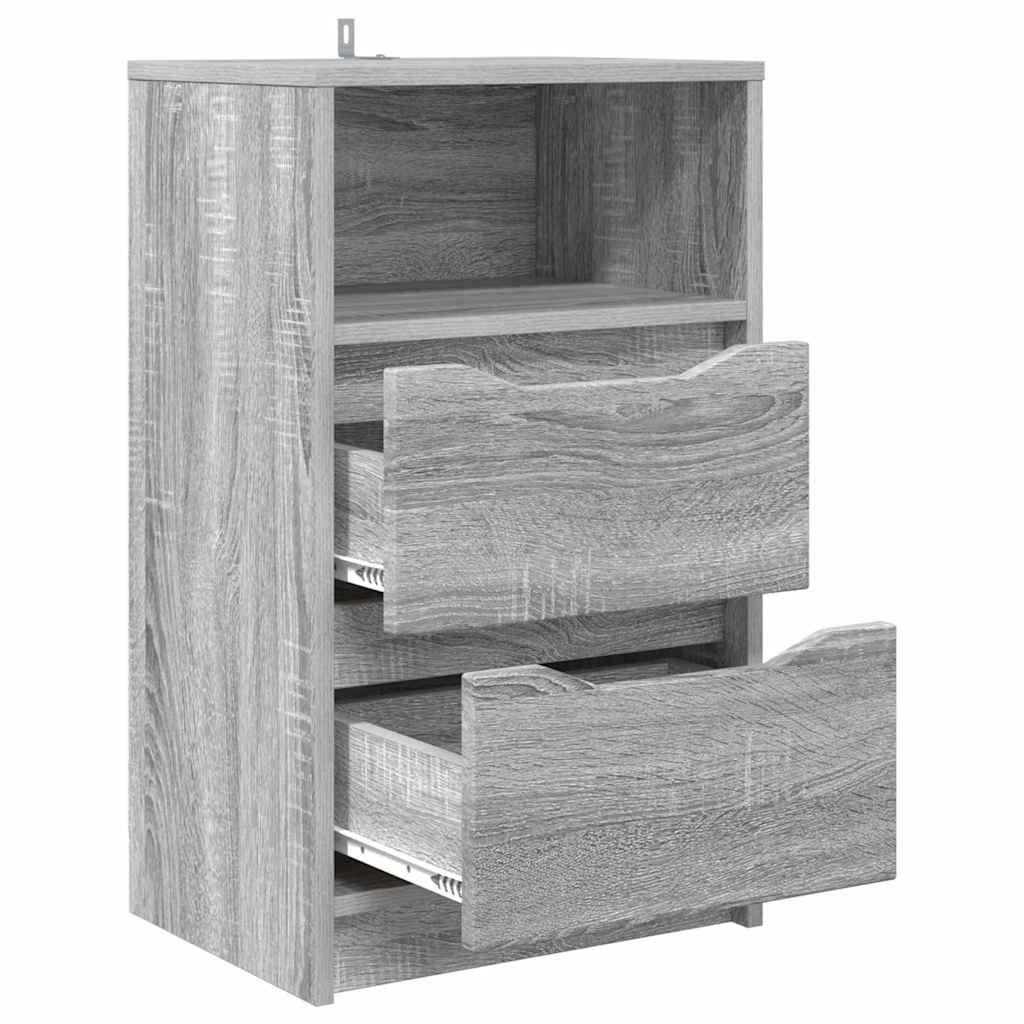 vidaXL Nachttische 2 pcs Graues Sonoma 40 x 30 x 467 cm Holzwerkstoff