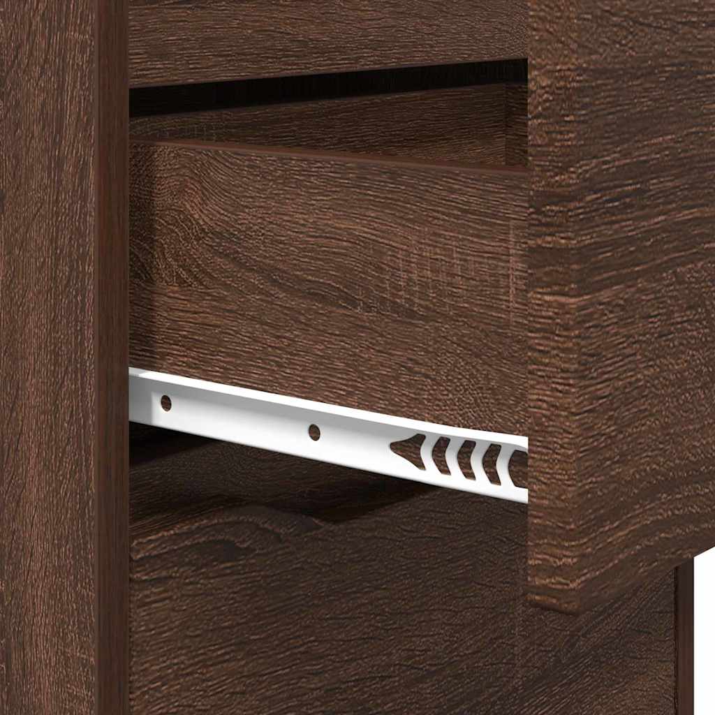 vidaXL Nachttisch Braun Eichen-Optik 40 x 30 x 467 cm Holzwerkstoff