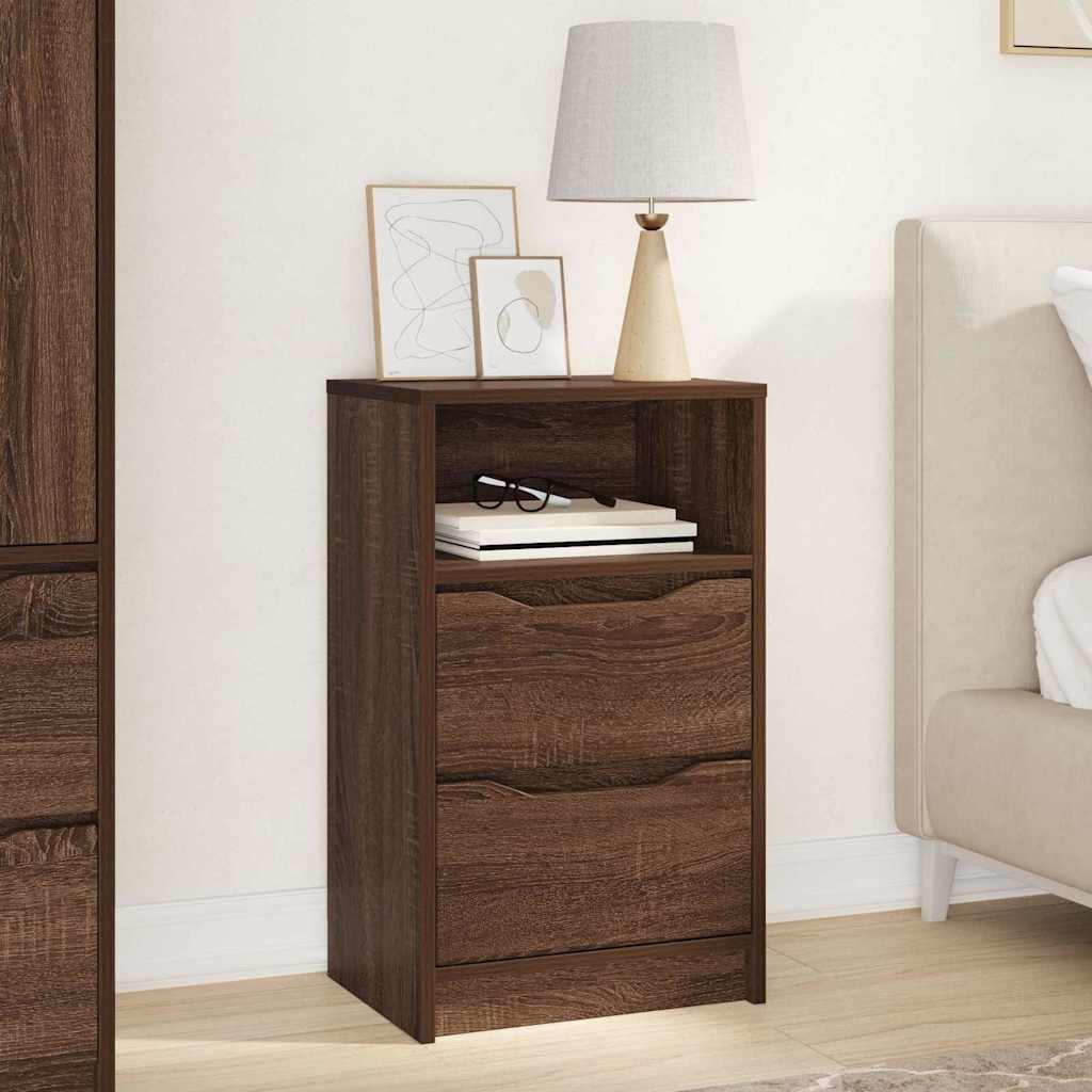 vidaXL Nachttisch Braun Eichen-Optik 40 x 30 x 467 cm Holzwerkstoff