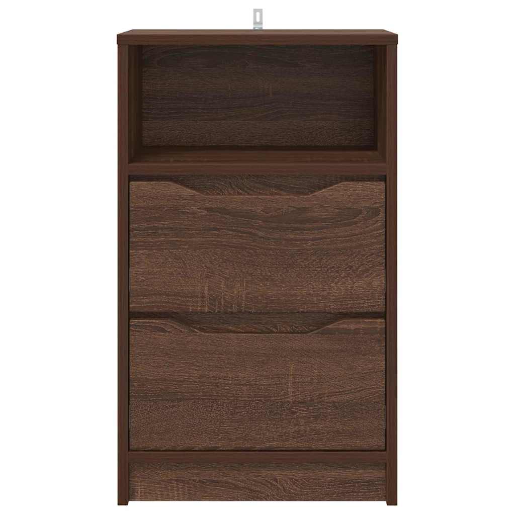 vidaXL Nachttisch Braun Eichen-Optik 40 x 30 x 467 cm Holzwerkstoff
