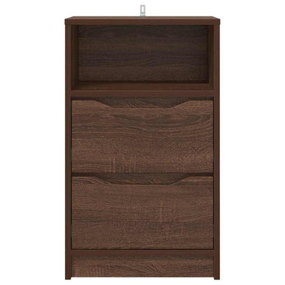 vidaXL Nachttische 2 pcs Braun Eichen-Optik 40 x 30 x 467 cm
