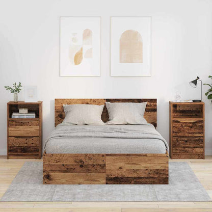vidaXL Nachttische 2 pcs Altholz 40 x 30 x 467 cm Holzwerkstoff