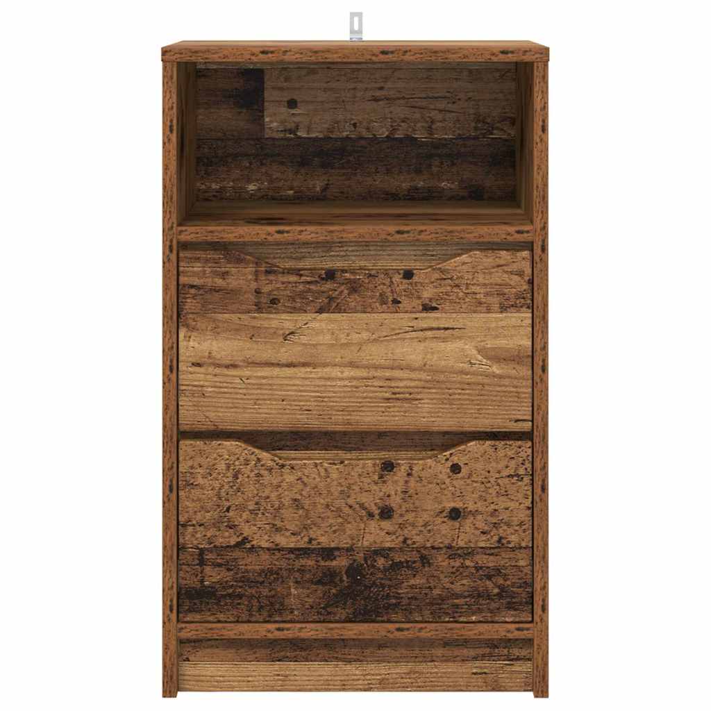 vidaXL Nachttische 2 pcs Altholz 40 x 30 x 467 cm Holzwerkstoff