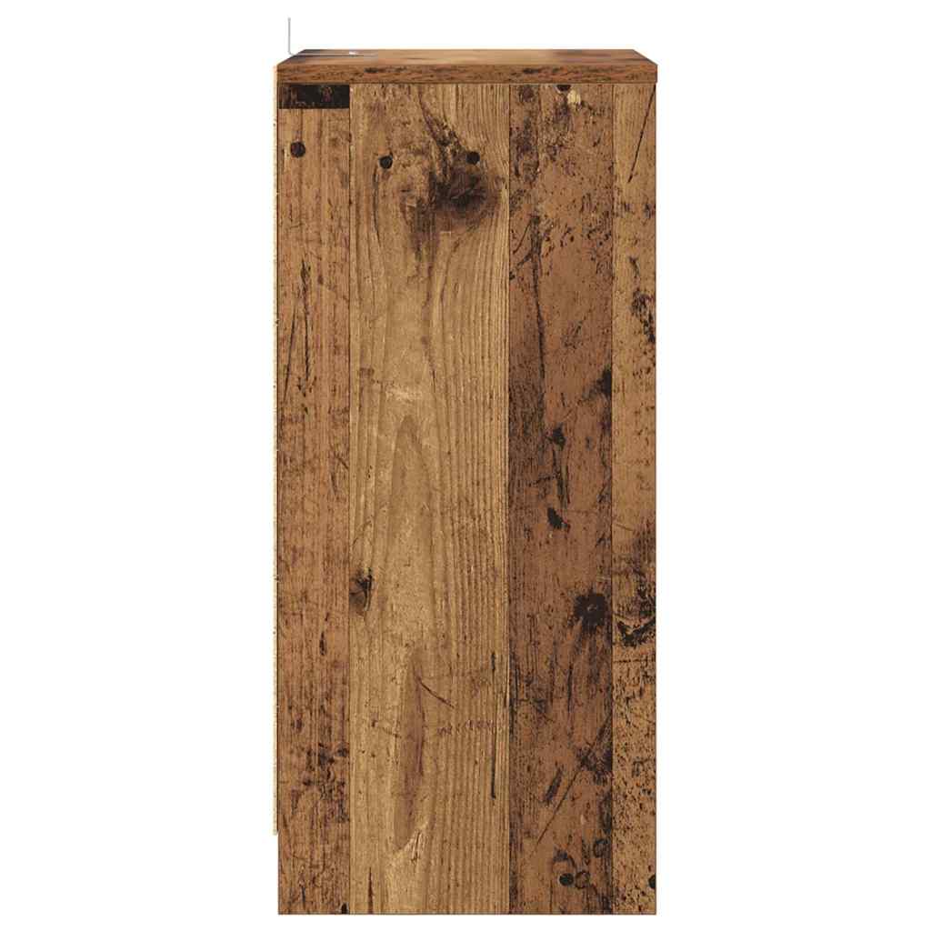 vidaXL Nachttische 2 pcs Altholz 40 x 30 x 467 cm Holzwerkstoff