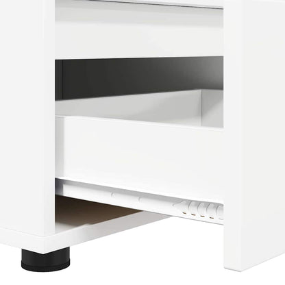 vidaXL TV-Schränk mit Schubladen Weiß 100 x 48 x 43 cm Holzwerkstoff