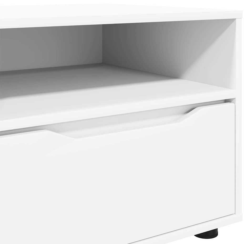 vidaXL TV-Schränk mit Schubladen Weiß 100 x 48 x 43 cm Holzwerkstoff