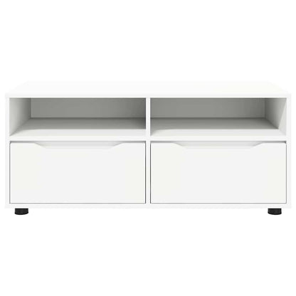 vidaXL TV-Schränk mit Schubladen Weiß 100 x 48 x 43 cm Holzwerkstoff