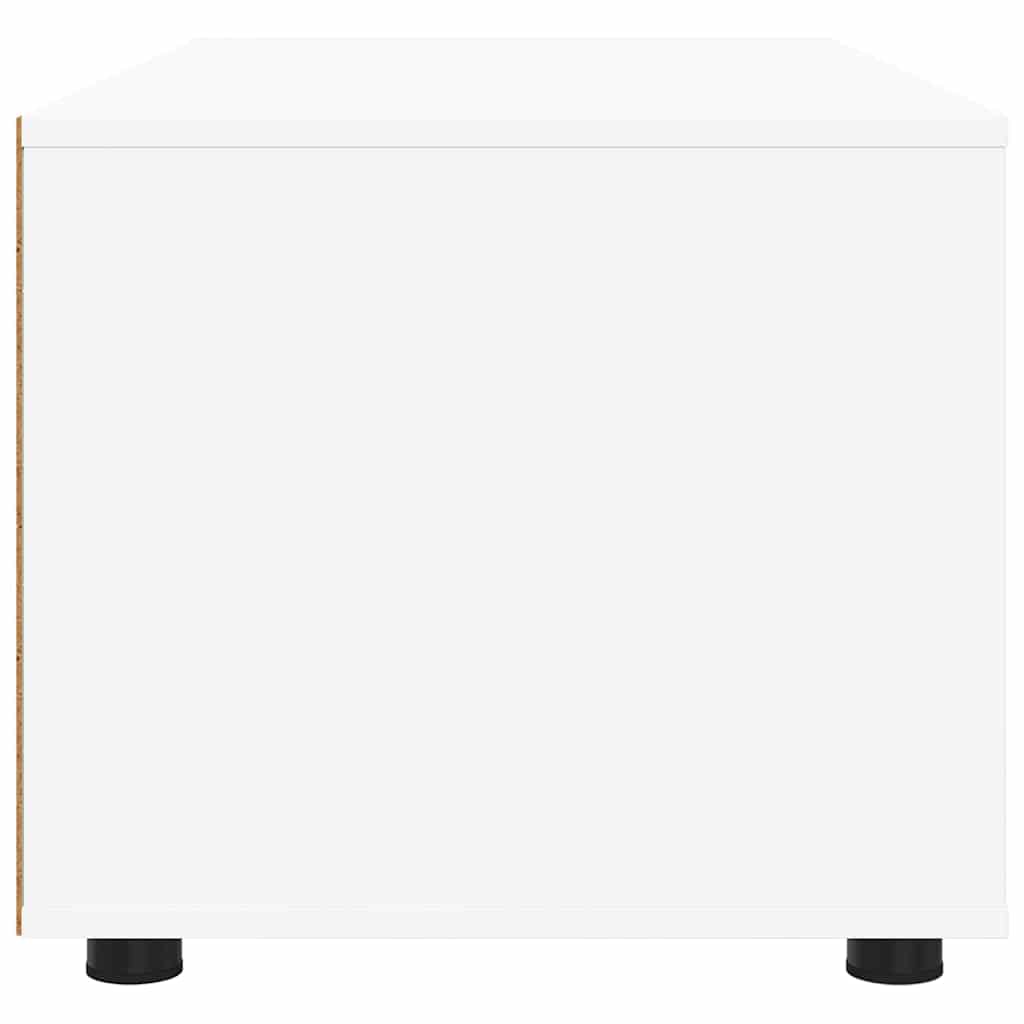 vidaXL TV-Schränk mit Schubladen Weiß 100 x 48 x 43 cm Holzwerkstoff