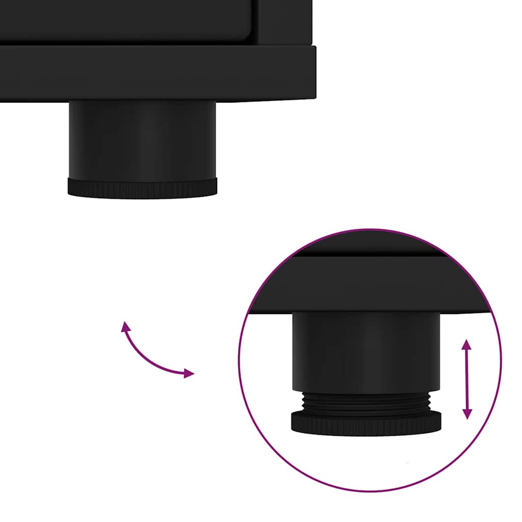 TV-Schränk Schwarz 100 x 48 x 43 cm Holzwerkstoff