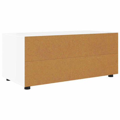 vidaXL TV-Schränk Hochglanz Weiß 100 x 48 x 43 cm Holzwerkstoff