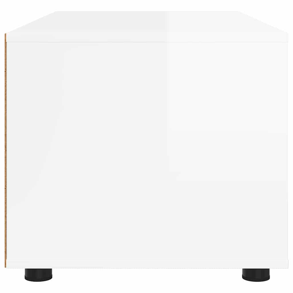 vidaXL TV-Schränk Hochglanz Weiß 100 x 48 x 43 cm Holzwerkstoff