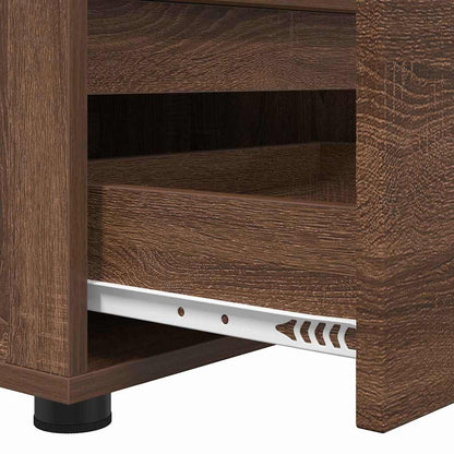 vidaXL TV-Schränk Braun Eichen-Optik 100 x 48 x 43 cm Holzwerkstoff