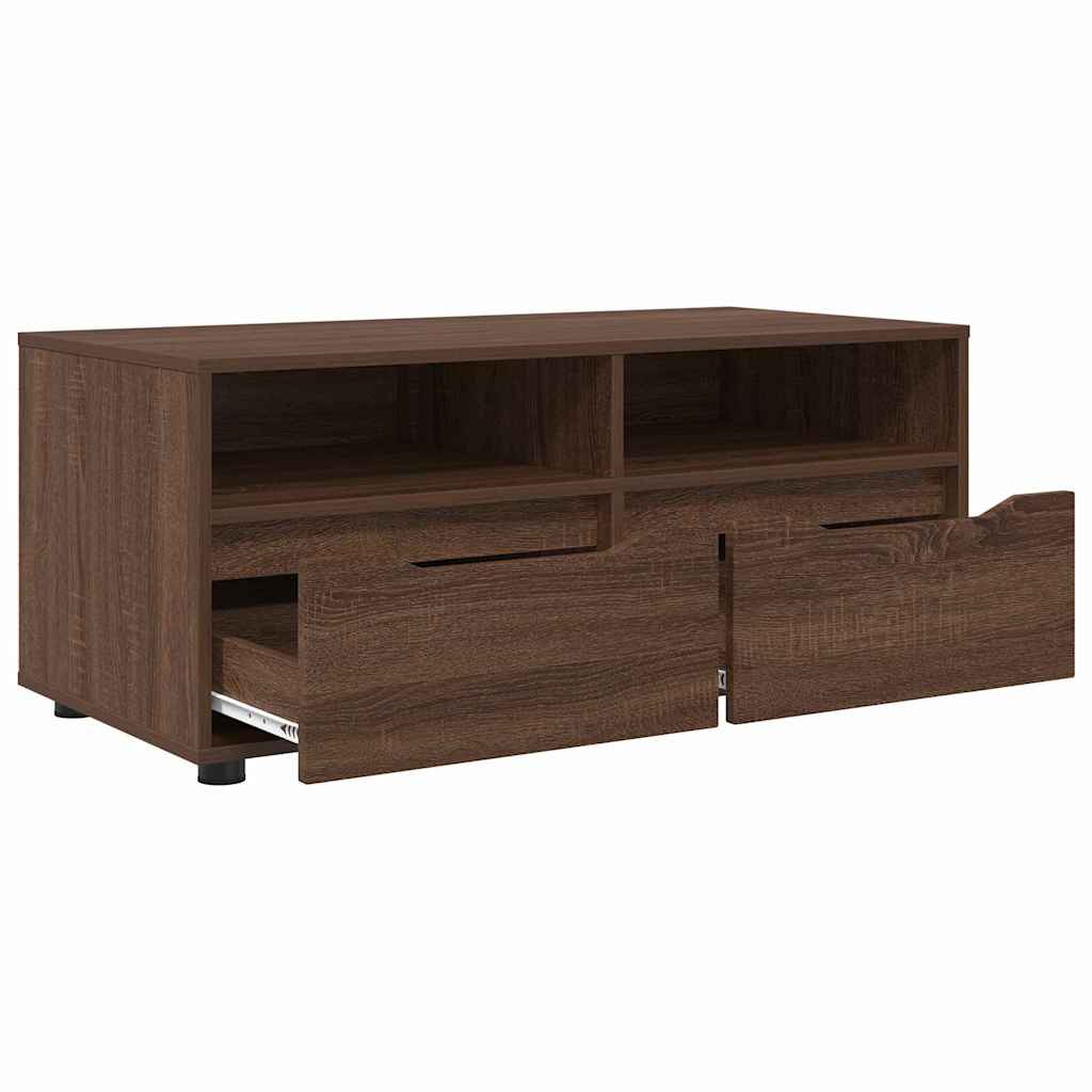 vidaXL TV-Schränk Braun Eichen-Optik 100 x 48 x 43 cm Holzwerkstoff