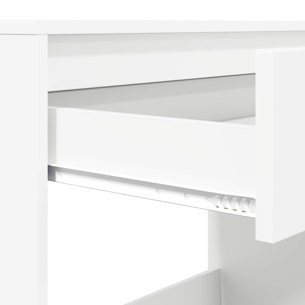 vidaXL Schreibtisch mit Schubladen Weiß 100 x 50 x 78 cm Holzwerkstoff