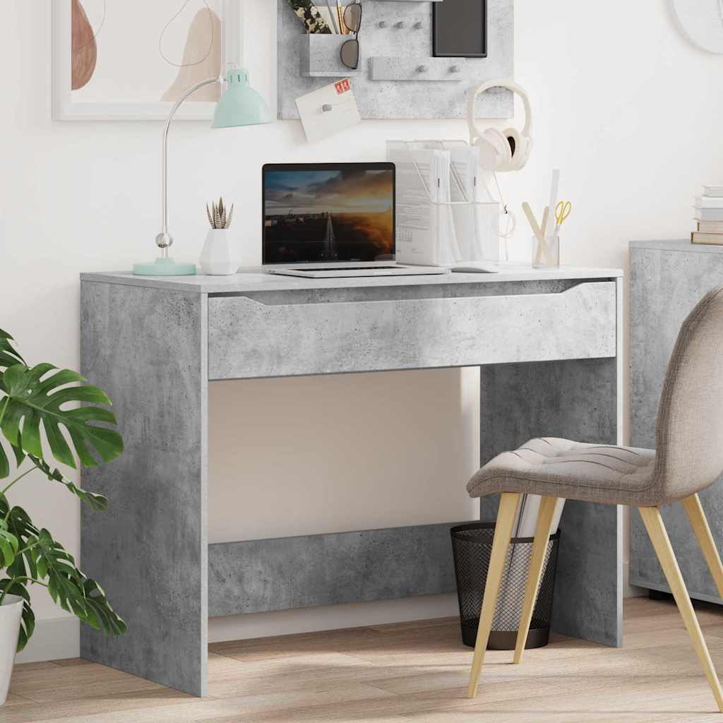 vidaXL Schreibtisch Beton Grau 100 x 50 x 78 cm Holzwerkstoff