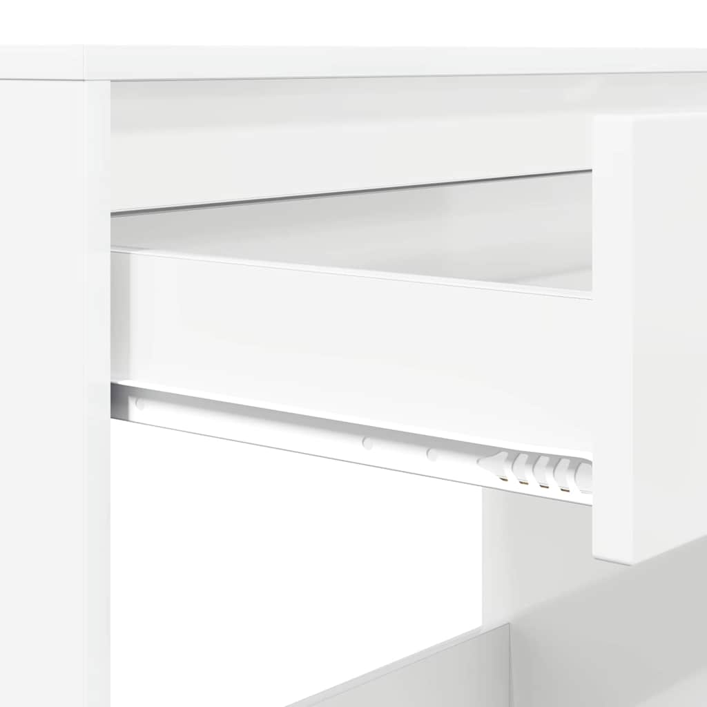 vidaXL Schreibtisch Hochglanz Weiß 100 x 50 x 78 cm Holzwerkstoff