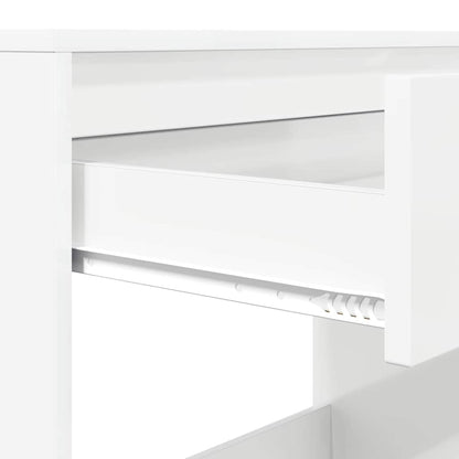 vidaXL Schreibtisch Hochglanz Weiß 100 x 50 x 78 cm Holzwerkstoff