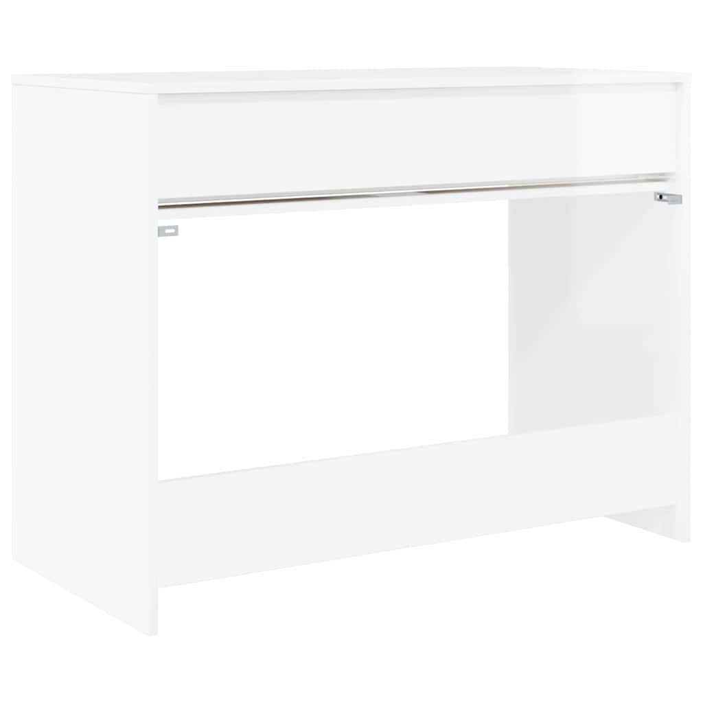 vidaXL Schreibtisch Hochglanz Weiß 100 x 50 x 78 cm Holzwerkstoff