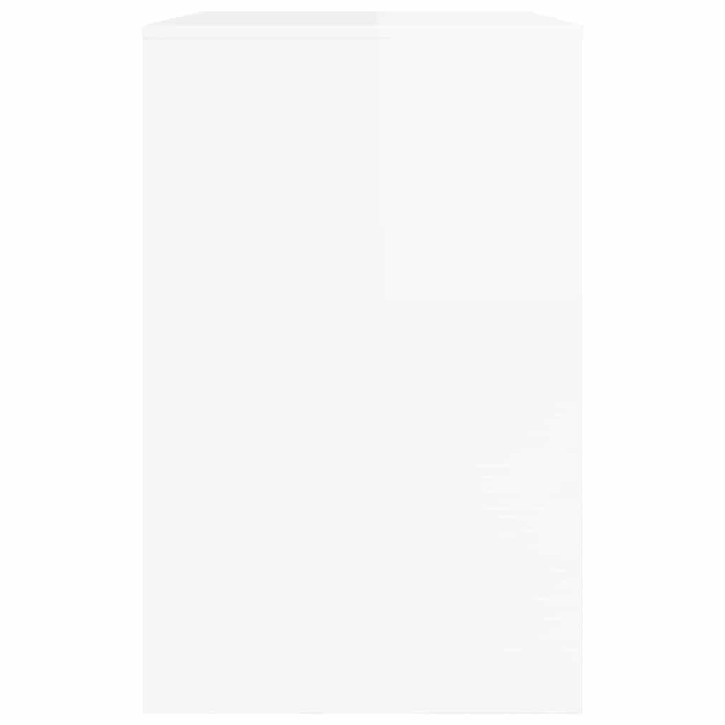 vidaXL Schreibtisch Hochglanz Weiß 100 x 50 x 78 cm Holzwerkstoff