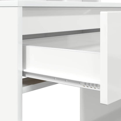 vidaXL Schlafzimmer-Frisiertische Hochglanz Weiß 80 x 39,6 x 135 cm
