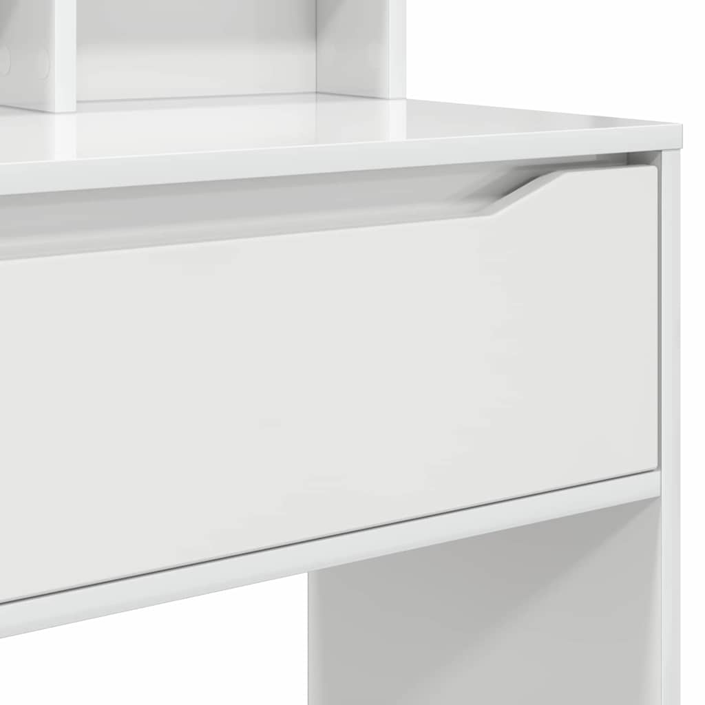 vidaXL Schlafzimmer-Frisiertische Hochglanz Weiß 80 x 39,6 x 135 cm