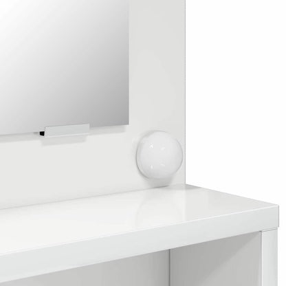 vidaXL Schlafzimmer-Frisiertische Hochglanz Weiß 80 x 39,6 x 135 cm