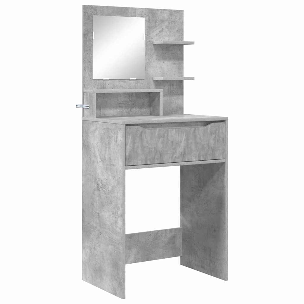vidaXL Schlafzimmer-Frisiertische Beton Grau 80 x 39,6 x 135 cm