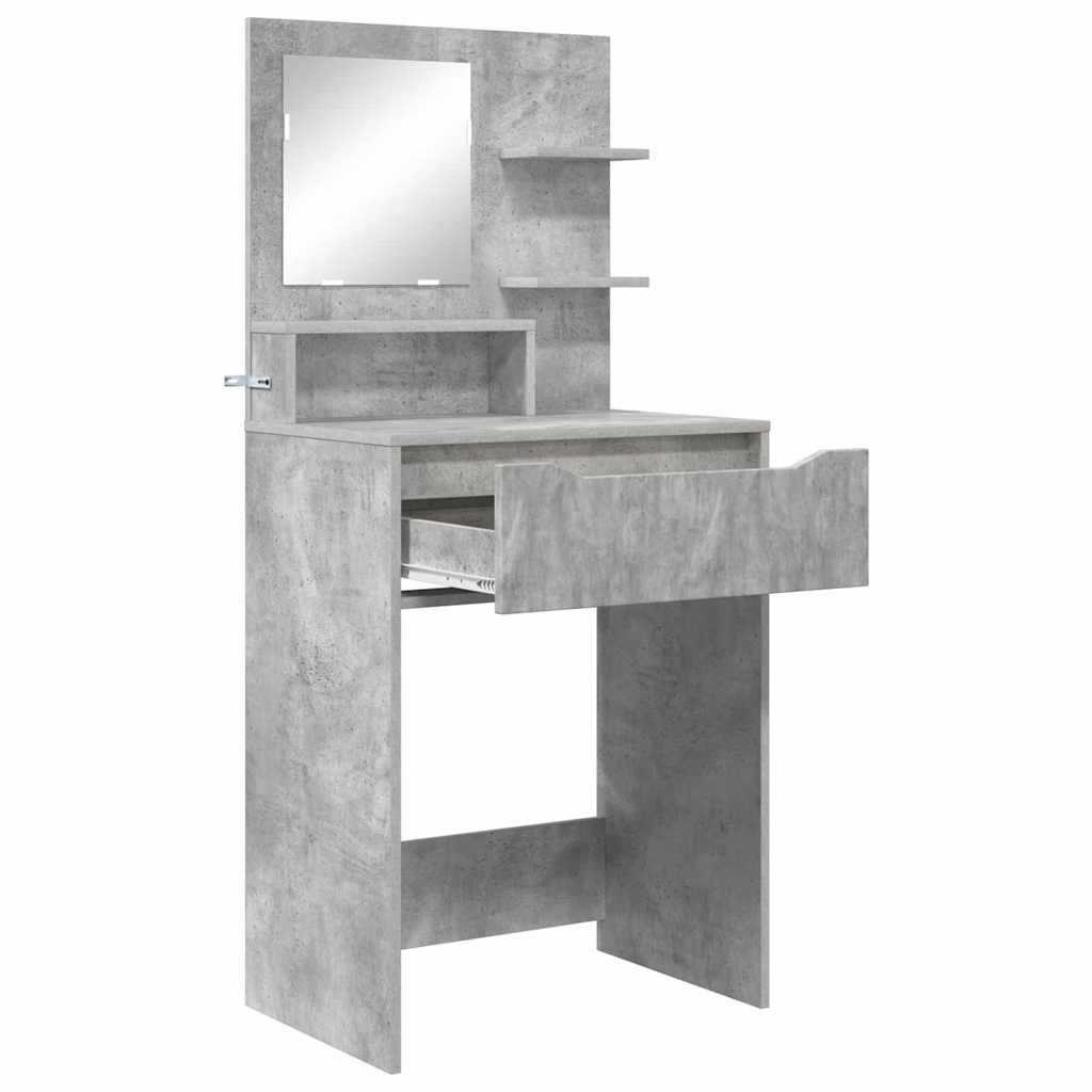 vidaXL Schlafzimmer-Frisiertische Beton Grau 80 x 39,6 x 135 cm