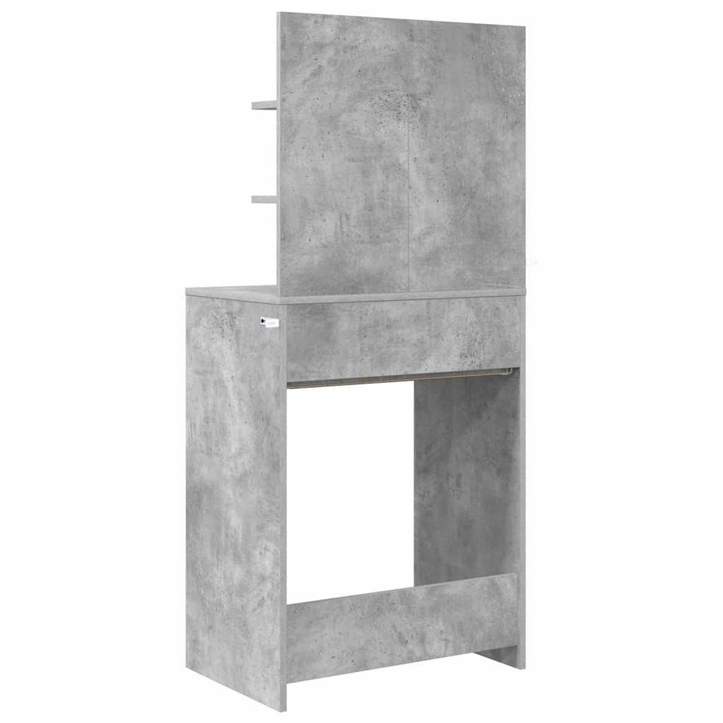 vidaXL Schlafzimmer-Frisiertische Beton Grau 80 x 39,6 x 135 cm