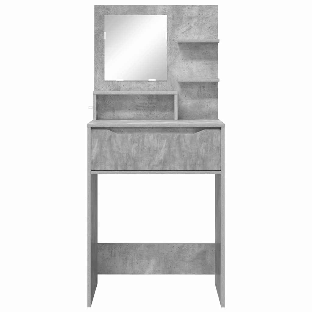 vidaXL Schlafzimmer-Frisiertische Beton Grau 80 x 39,6 x 135 cm