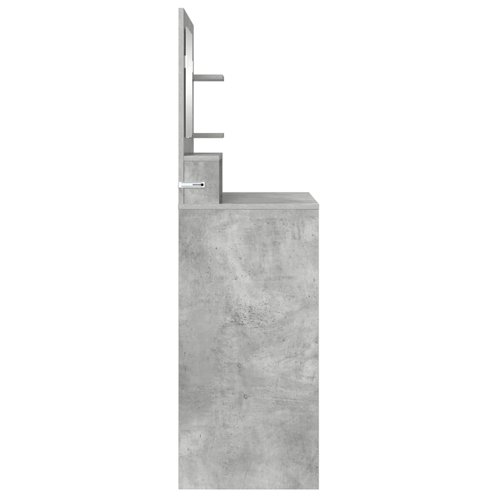 vidaXL Schlafzimmer-Frisiertische Beton Grau 80 x 39,6 x 135 cm