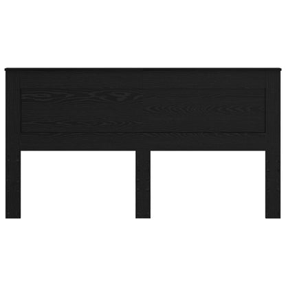vidaXL Kopfteil mit Kopfteil Schwarz Eichen-Optik 200 cm Holzwerkstoff