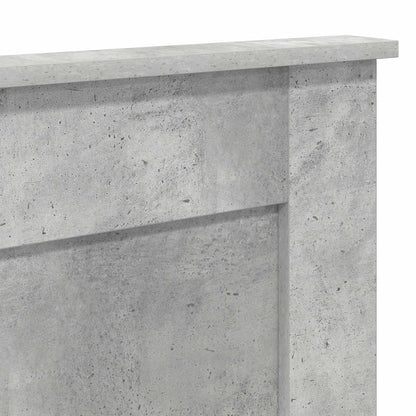 Kopfteil mit Kopfteil Beton Grau 200 cm Holzwerkstoff
