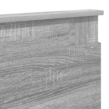 Kopfteil mit Kopfteil Graues Sonoma 200 cm Holzwerkstoff