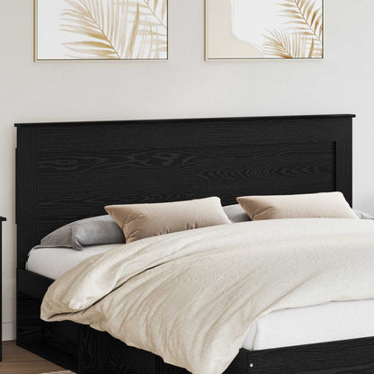 vidaXL Kopfteil mit Kopfteil Schwarz Eichen-Optik 180 cm Holzwerkstoff