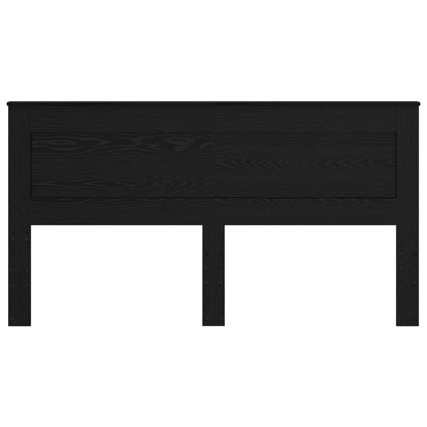 vidaXL Kopfteil mit Kopfteil Schwarz Eichen-Optik 180 cm Holzwerkstoff