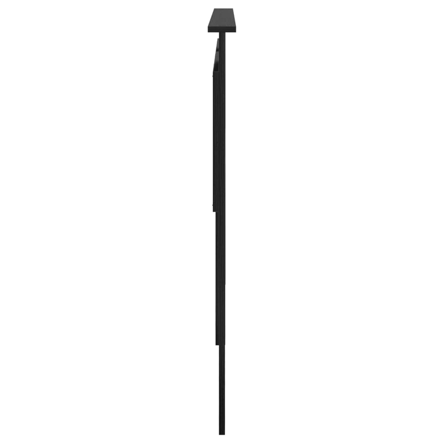 vidaXL Kopfteil mit Kopfteil Schwarz Eichen-Optik 180 cm Holzwerkstoff