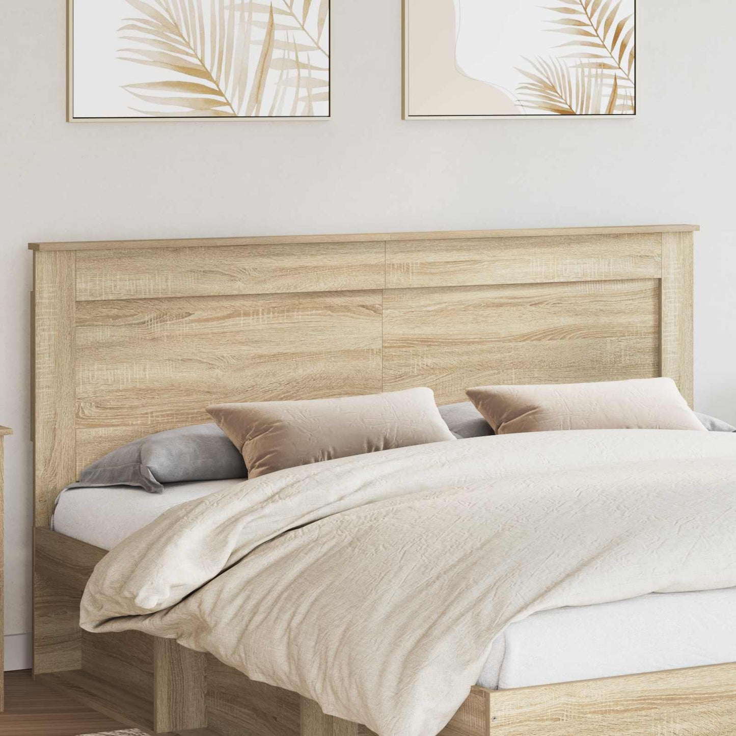 vidaXL Kopfteil mit Kopfteil Sonoma-Eiche 180 cm Holzwerkstoff