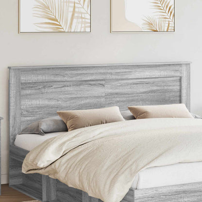 vidaXL Kopfteil mit Kopfteil Graues Sonoma 180 cm Holzwerkstoff