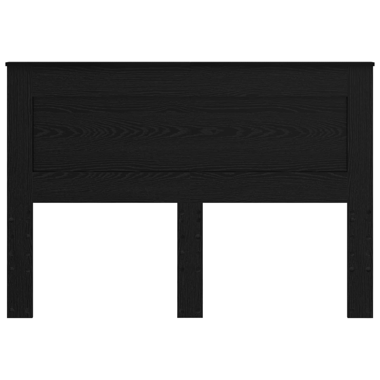 Kopfteil mit Kopfteil Schwarz Eichen-Optik 160 cm Holzwerkstoff