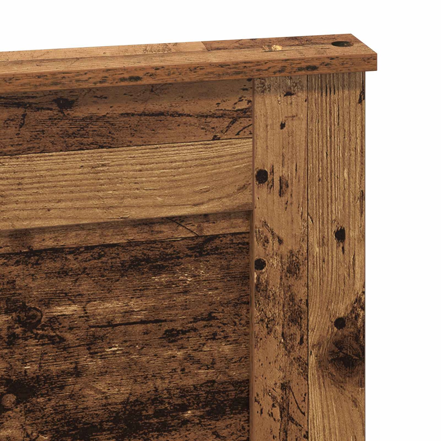 vidaXL Kopfteil mit Kopfteil Altholz 160 cm Holzwerkstoff