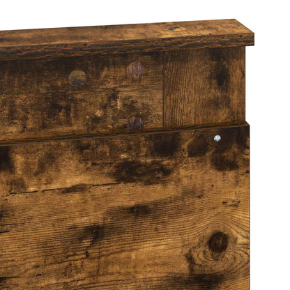 Kopfteil mit Kopfteil Geräucherte Eiche 150 cm Holzwerkstoff