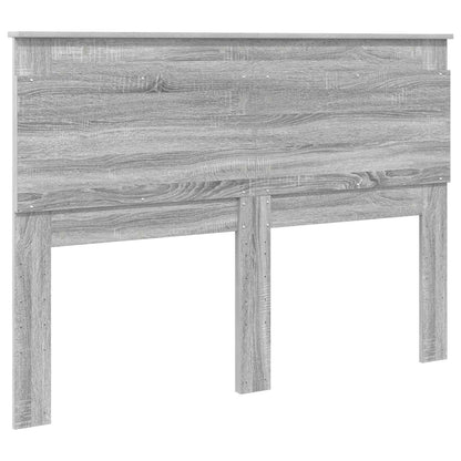vidaXL Kopfteil mit Kopfteil Graues Sonoma 150 cm Holzwerkstoff