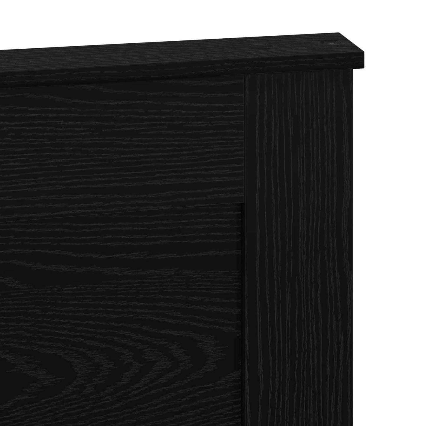 vidaXL Kopfteil mit Kopfteil Schwarz Eichen-Optik 140 cm Holzwerkstoff
