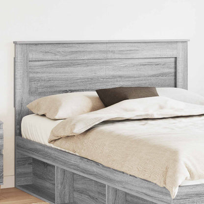 vidaXL Kopfteil mit Kopfteil Graues Sonoma 140 cm Holzwerkstoff