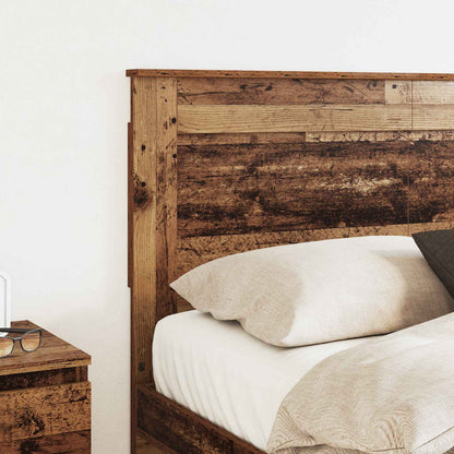vidaXL Kopfteil mit Kopfteil Altholz 140 cm Holzwerkstoff