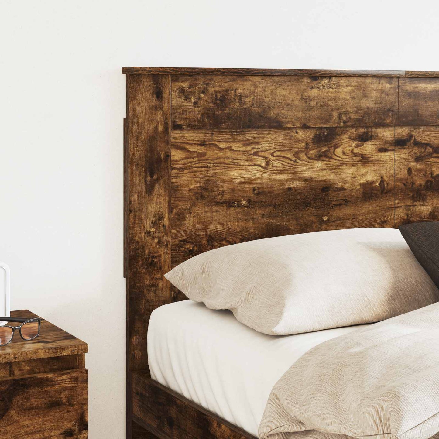 vidaXL Tête de lit Chêne fumé 135 cm Bois d'ingénierie