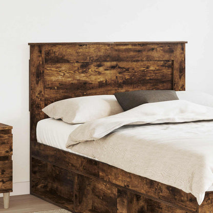 vidaXL Tête de lit Chêne fumé 135 cm Bois d'ingénierie
