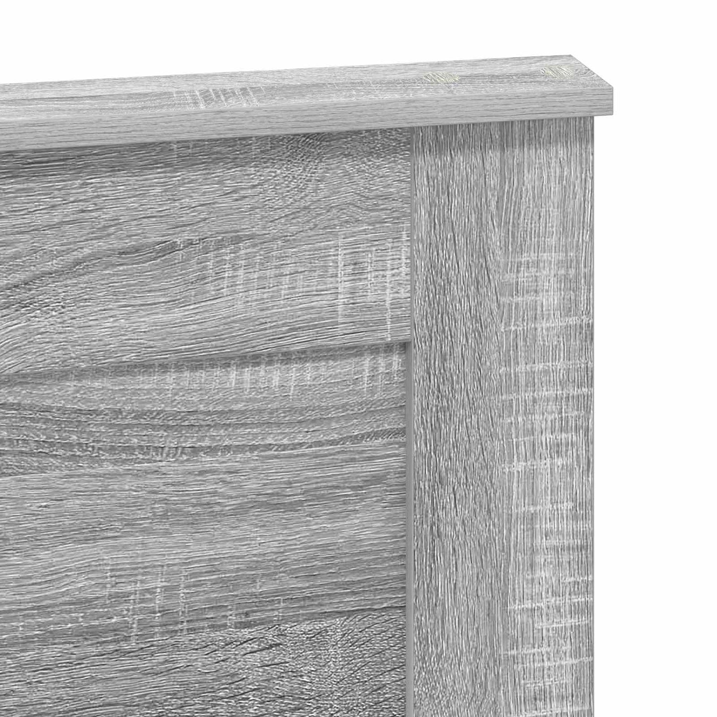 vidaXL Kopfteil mit Kopfteil Graues Sonoma 135 cm Holzwerkstoff